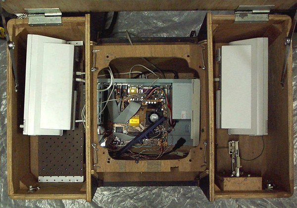 view of cabinet with loose speakers