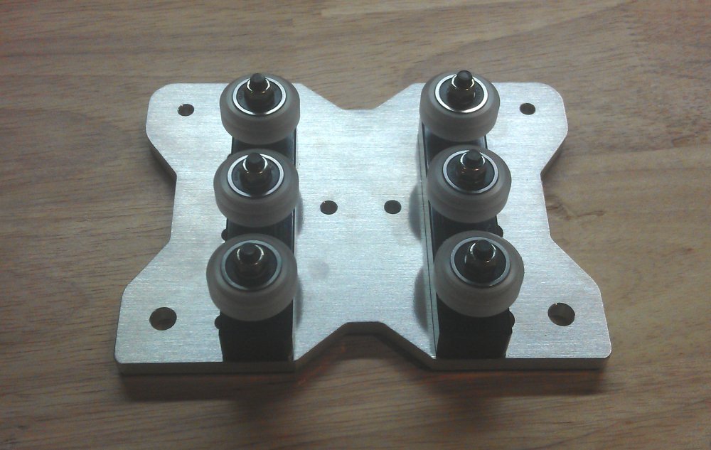 Photo of assembled CNC z-axis plate