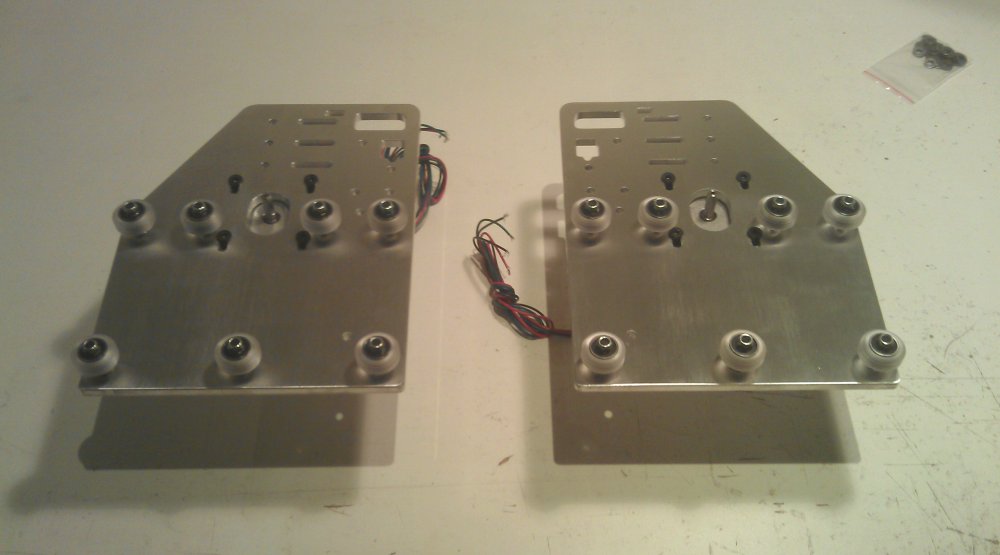 Photo of assembled CNC gantry plate