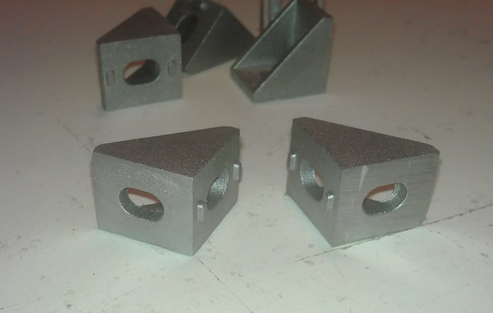 Photo of 90-degree corner brackets