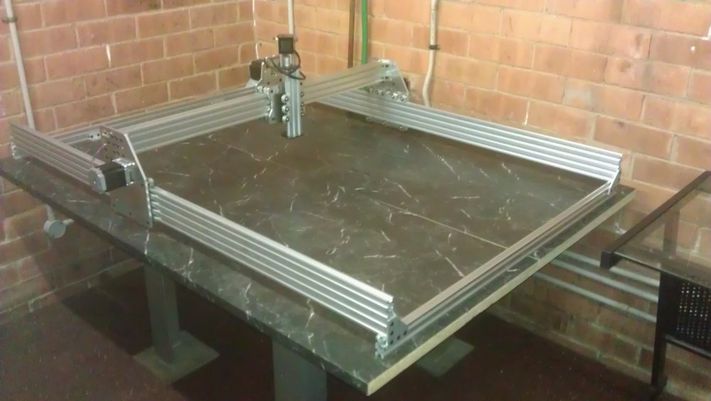 Photo of CNC router installed on table