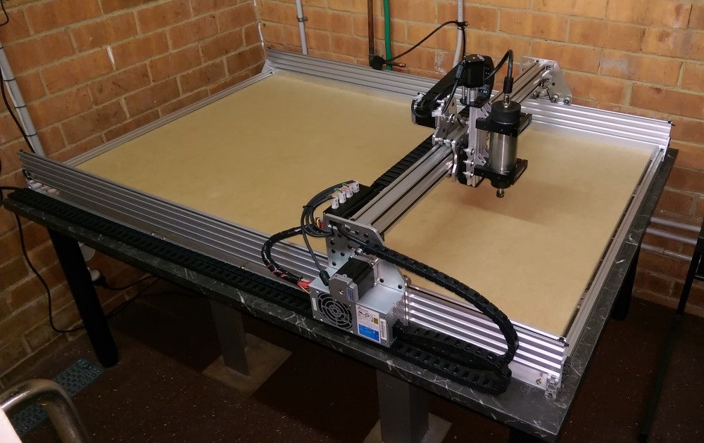 Photo of CNC with new wiring