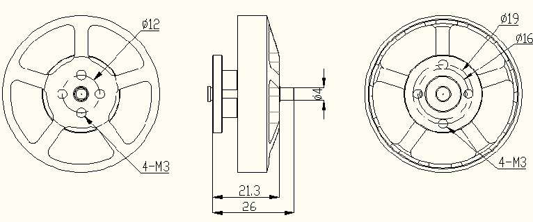 Rctimer 5010-620KV motor diagram